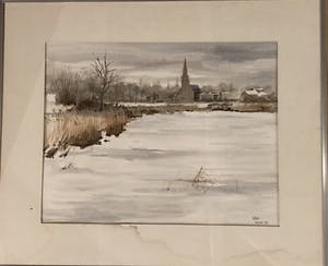 Simon Sint - “Wilnis” aquarel kopen? Bied vanaf 40!