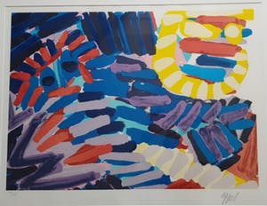 Karel Appel - Blue Animal with Sunshine Head kopen? Bied vanaf 450!