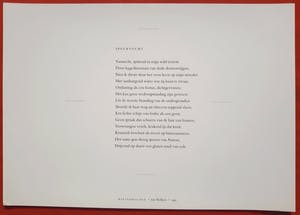 Jan Wolkers - Winterbeelden V, zeefdruk + foto + gedicht + gratis verzending ! kopen? Bied vanaf 250!