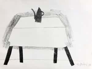 Klaas Gubbels - Tafel met ketel I verkocht voor € 225!