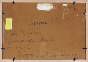 Gerrit Polder - Olieverf op hardboard, Kruipende struik - Ingelijst kopen? Bied vanaf 50!