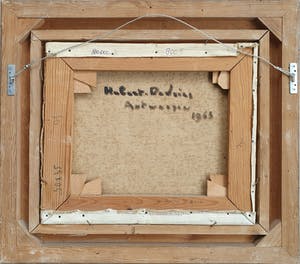 Hubert De Vries - Olieverf: Landschap. (Ingelijst) kopen? Bied vanaf 220!