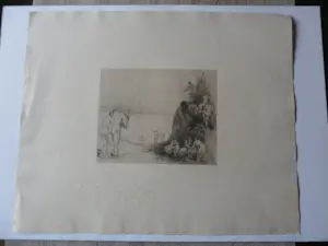 Adolf Schinnerer - Ets, zonder titel kopen? Bied vanaf 30!