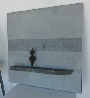 Franz Josef Vanck - Wandobject (buiten) van natuursteen, brons en ijzer kopen? Bied vanaf 500!