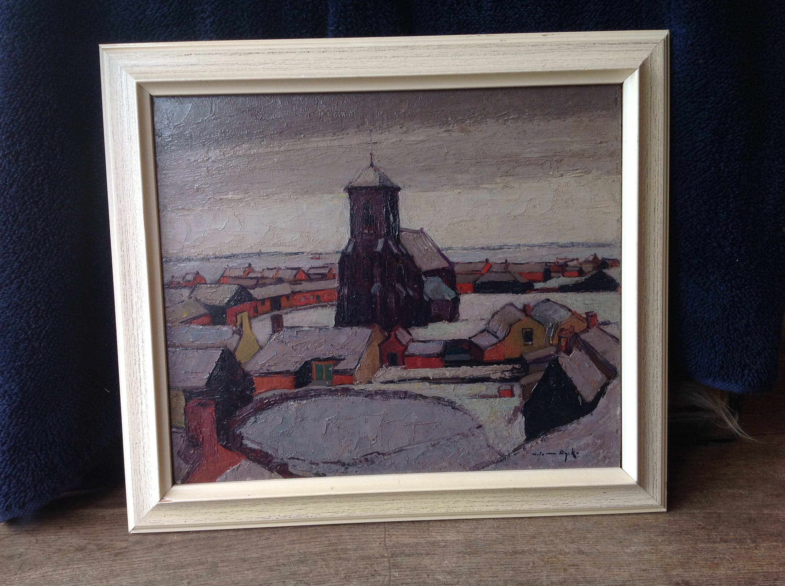 Niet of onleesbaar gesigneerd - Zicht op zouteland kopen? Bied vanaf 1!