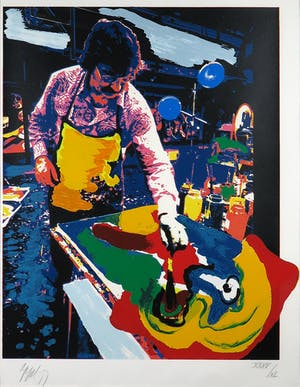 Karel Appel - Sunday uit de serie Seven Summer Days - Ingelijst (Groot) kopen? Bied vanaf 1!