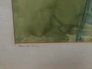 Toon de Haas - Aquarel "VOLENDAM" kopen? Bied vanaf 45!