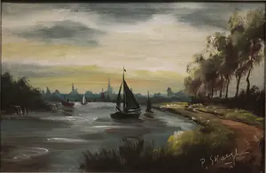 Niet of onleesbaar gesigneerd - Vlaamse landschappen kopen? Bied vanaf 1!