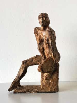 Marius van Beek - zittend naakt verkocht voor € 650!