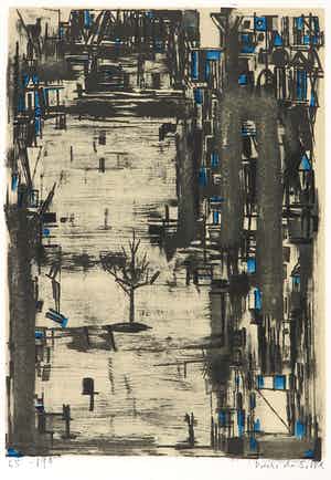 Maria Elena Vieira da Silva - Litho, Arbre / Prent 190 verkocht voor € 300!