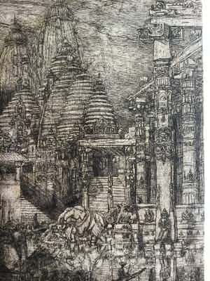 Marius Bauer - Benares and sacred River verkocht voor € 50!