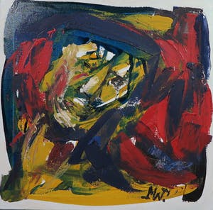 Martin van Wordragen - Olieverf op doek, Bosbewoner - Ingelijst kopen? Bied vanaf 1!