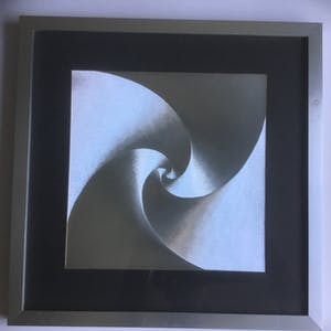 Niet of onleesbaar gesigneerd - 3 geometrische abstracte werken kopen? Bied vanaf 1!