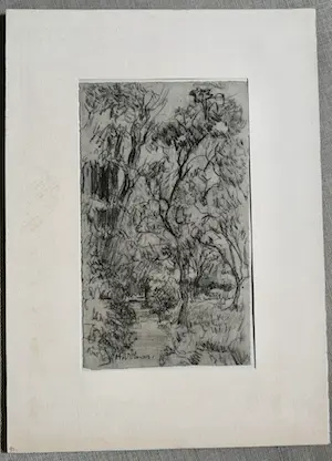 Hendrik W.N. Volmar - tekening Paadje door bos kopen? Bied vanaf 39!