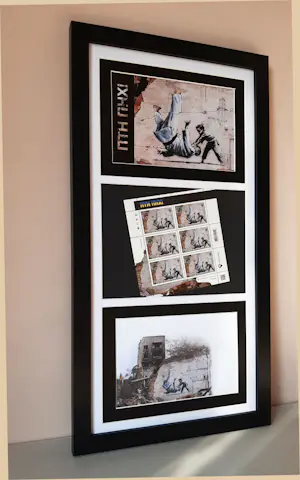 Banksy - FCK PTN! Banksy ingelijst - Complete set kopen? Bied vanaf 100!