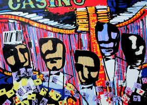 Herman Brood - zeefdruk: Casino verkocht voor € 375!