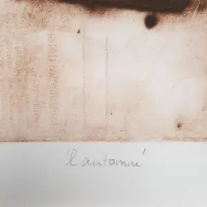 Anneke van der Mandele - ets , L'automné 14/15 - ingelijst - 25816 kopen? Bied vanaf 95!