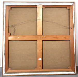 Aat Verhoog - PM – "Contre-jour" Tegenlicht, Olie op doek, Gesigneerd, 100x100 cm, 1978 kopen? Bied vanaf 490!