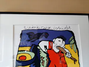 Herman Brood - ingelijste zeefdruk: Tuinbroek Cabriolet kopen? Bied vanaf 275!