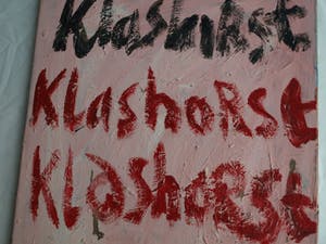 Peter Klashorst - Acrylverf op doek , 3 Handtekeningen – ca 1998 kopen? Bied vanaf 40!