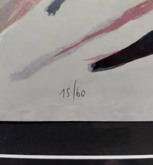 Bram van Velde - Abstracte compositie, litho in 10 kleuren (mooi ingelijst) kopen? Bied vanaf 450!