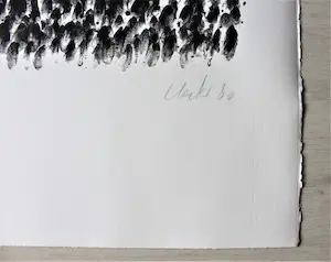 Günther Uecker - "Drei Beete im zärtlichen Garten" Auflage 60 - signiert - nummeriert kopen? Bied vanaf 600!