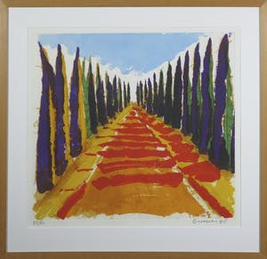 Jan Cremer - Aquatint, Toscana - Ingelijst kopen? Bied vanaf 300!