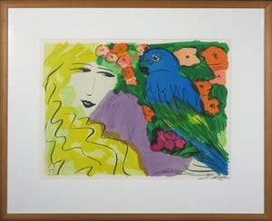 Walasse Ting - Litho, Venus en Ara - Ingelijst (Groot) kopen? Bied vanaf 500!
