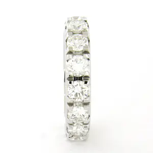 18k gouden eternity ring met briljant geslepen diamant tot. 3.50ct – F/G – VS/SI kopen? Bied vanaf 4600!