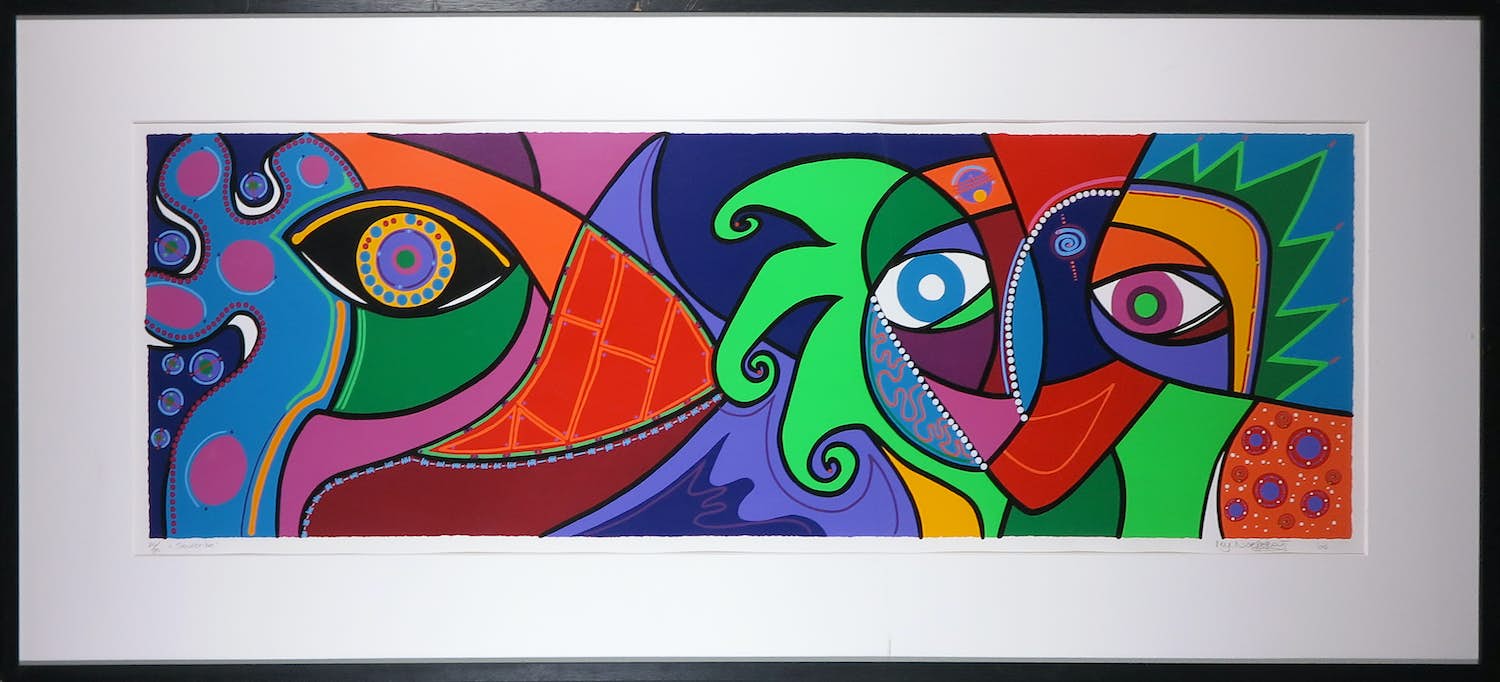 Marianne Naerebout - Zeefdruk, Soultribe - Ingelijst (Zeer groot) verkocht voor € 50!