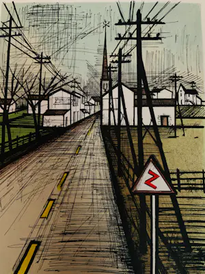 Bernard Buffet - La Route, 1962. Lithografie. kopen? Bied vanaf 25!