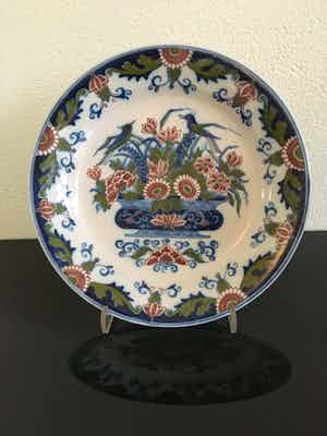 Koninklijke Tichelaar Makkum - Rond bord verkocht voor € 30!