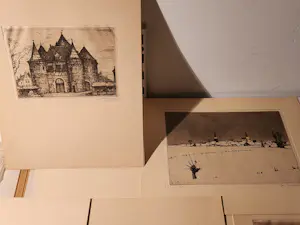 Jan Poortenaar - Holland, Tweede Reeks, Zes Etsen Ter Gelegenheid Van Het Bevrijdingsjaar 1945 kaufen? Bieten Sie von 50!