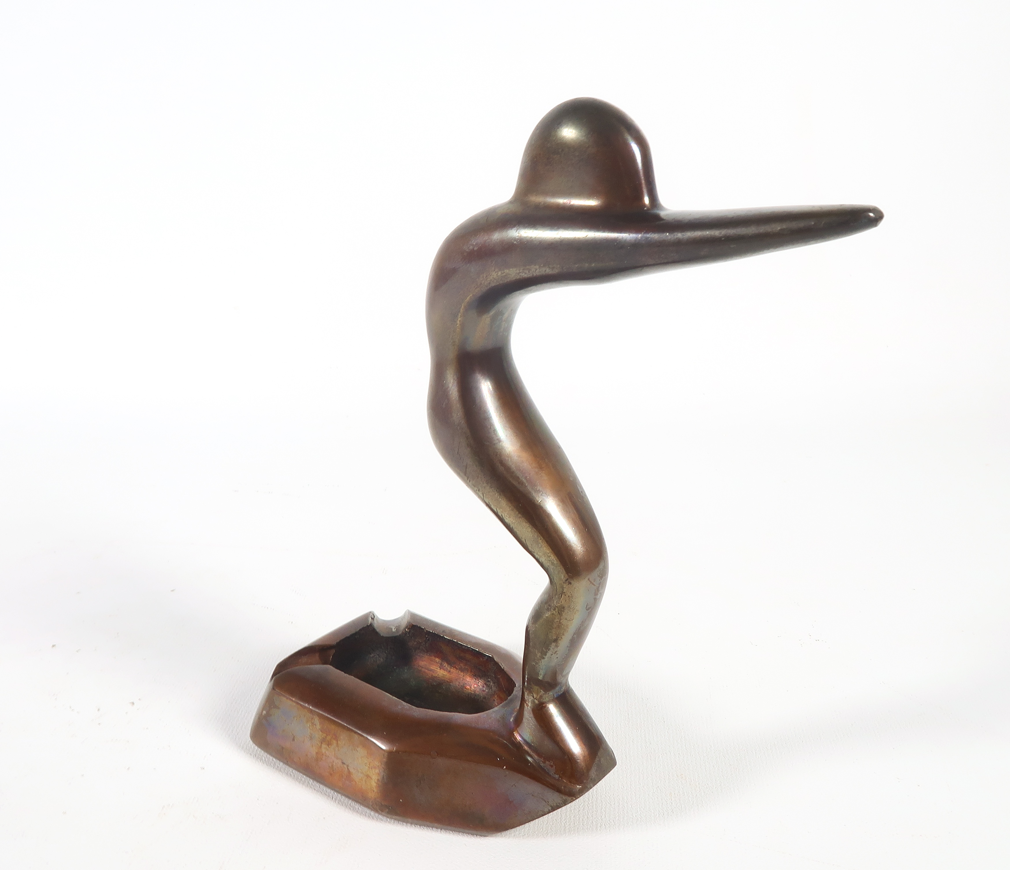 Brons (Onbekend) - Bronzen sculptuur en asbak kopen? Bied vanaf 35!