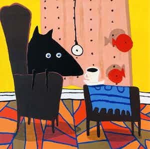 Peter Bastiaanssen - Doggy met vissen en koffie verkocht voor € 90!