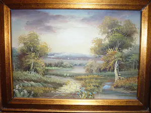 Niet of onleesbaar gesigneerd - Landschap kopen? Bied vanaf 1!