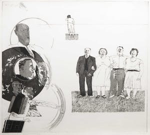 Kees Spermon - Ets en aquatint, Family Affair I kopen? Bied vanaf 20!