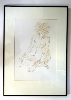 Joop Liesker - 2 x zittend naakt kopen? Bied vanaf 50!