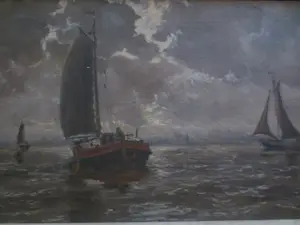 Willem Jansen - (1923-1992) Riviergezicht Dordrecht kopen? Bied vanaf 150!