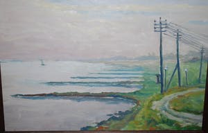 Dick van Luijn - riviergezicht - olieverf kopen? Bied vanaf 60!