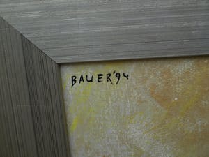 Menno Bauer - Acryl op doek , Bedrieglijk is de stilte - ingelijst - GROOT - 116 x 95 cm kopen? Bied vanaf 1!