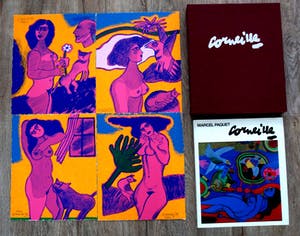 Corneille - 4 gesigneerde litho's en boek: de sensualiteit van het gevoel - 1988 kopen? Bied vanaf 399!