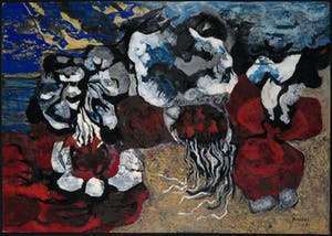 Bob Bonies - Acryl op papier, Abstracte compositie kopen? Bied vanaf 1!