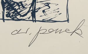 A.R. Penck - Zeldzame handgesigneerde litho, Zonder titel - Ingelijst kopen? Bied vanaf 1!