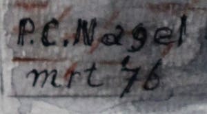 Peter Nagel - Aquarel: Nostalgie - 1976 kopen? Bied vanaf 45!