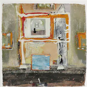 Kantcho Kanev - Zeefdruk, Zonder titel - Ingelijst (Groot) kopen? Bied vanaf 25!