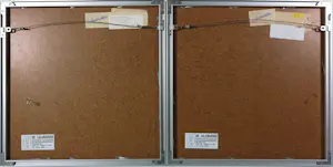 Cyril Lixenberg - Zeefdruk op papier, tweeluik, Centre Square - Ingelijst kopen? Bied vanaf 100!