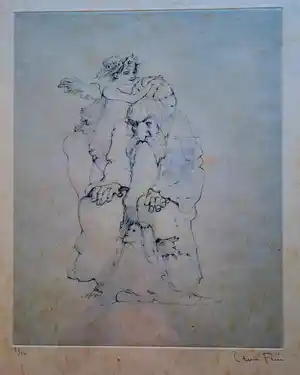 Leonor Fini - Ouderling met elfjes vendu pour 70€ !