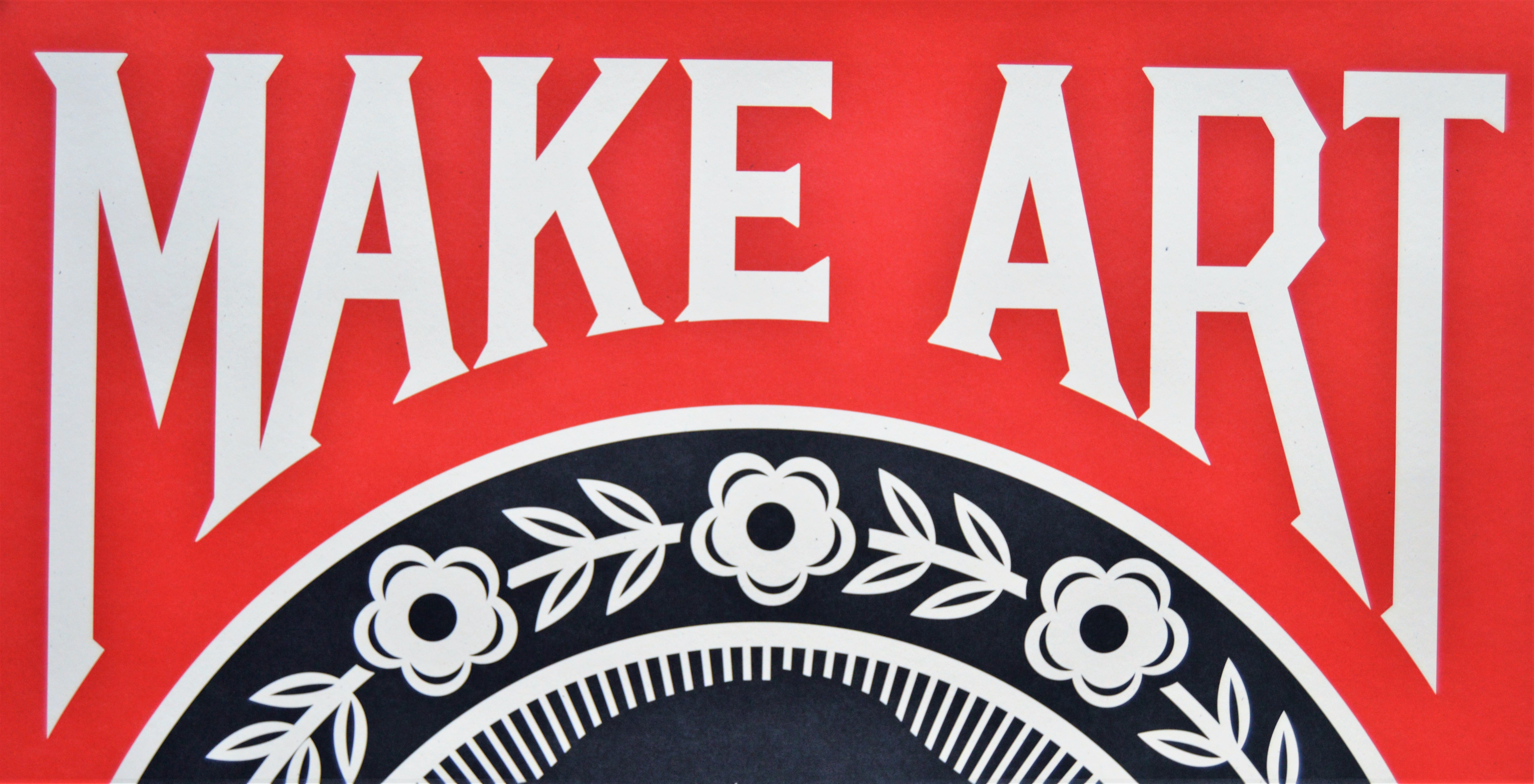 Buy Shepard Fairey - Litho - Make Art Not War - gesigneerd? Bid from 99!