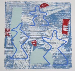 Niet of onleesbaar gesigneerd - abstracte voorstelling - gesigneerd - nummer 5/10 kopen? Bied vanaf 1!